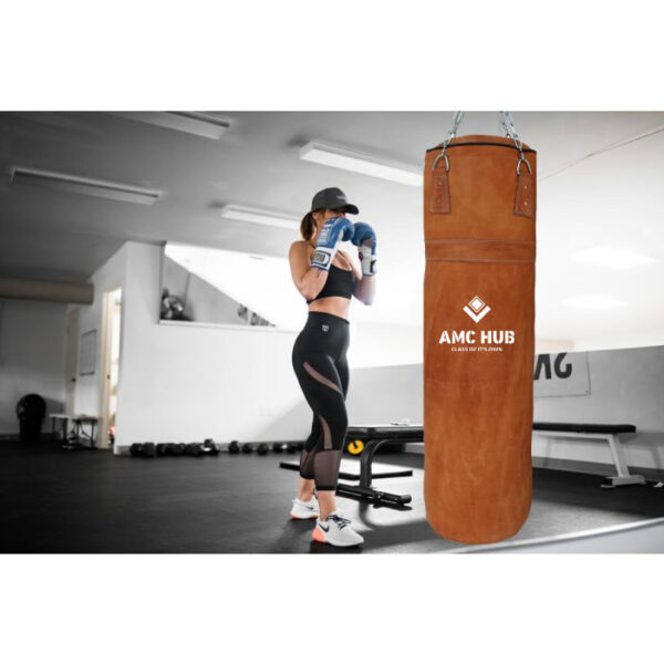 AMC PB19 Real Leather Punching Bag with Chain - Image 2